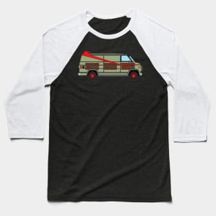 A-Team Family Vanster - Lou Glutz Motors Mashup Baseball T-Shirt